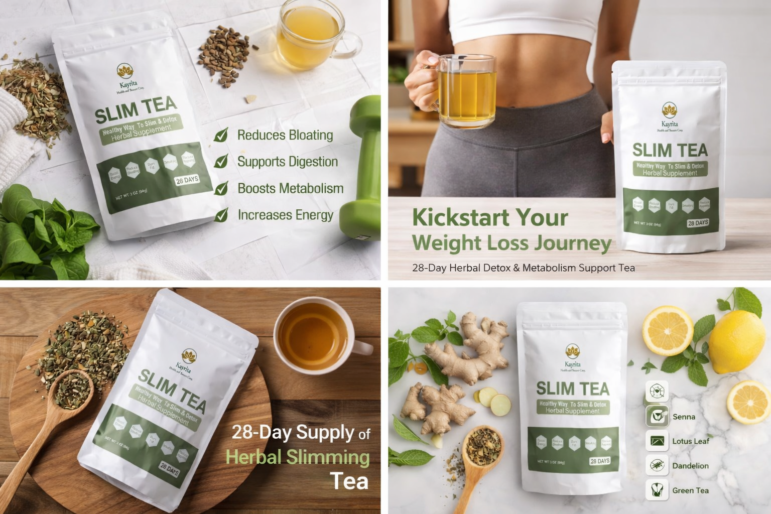 28 Days Slim Tea with Free PDF Weight Loss Guide