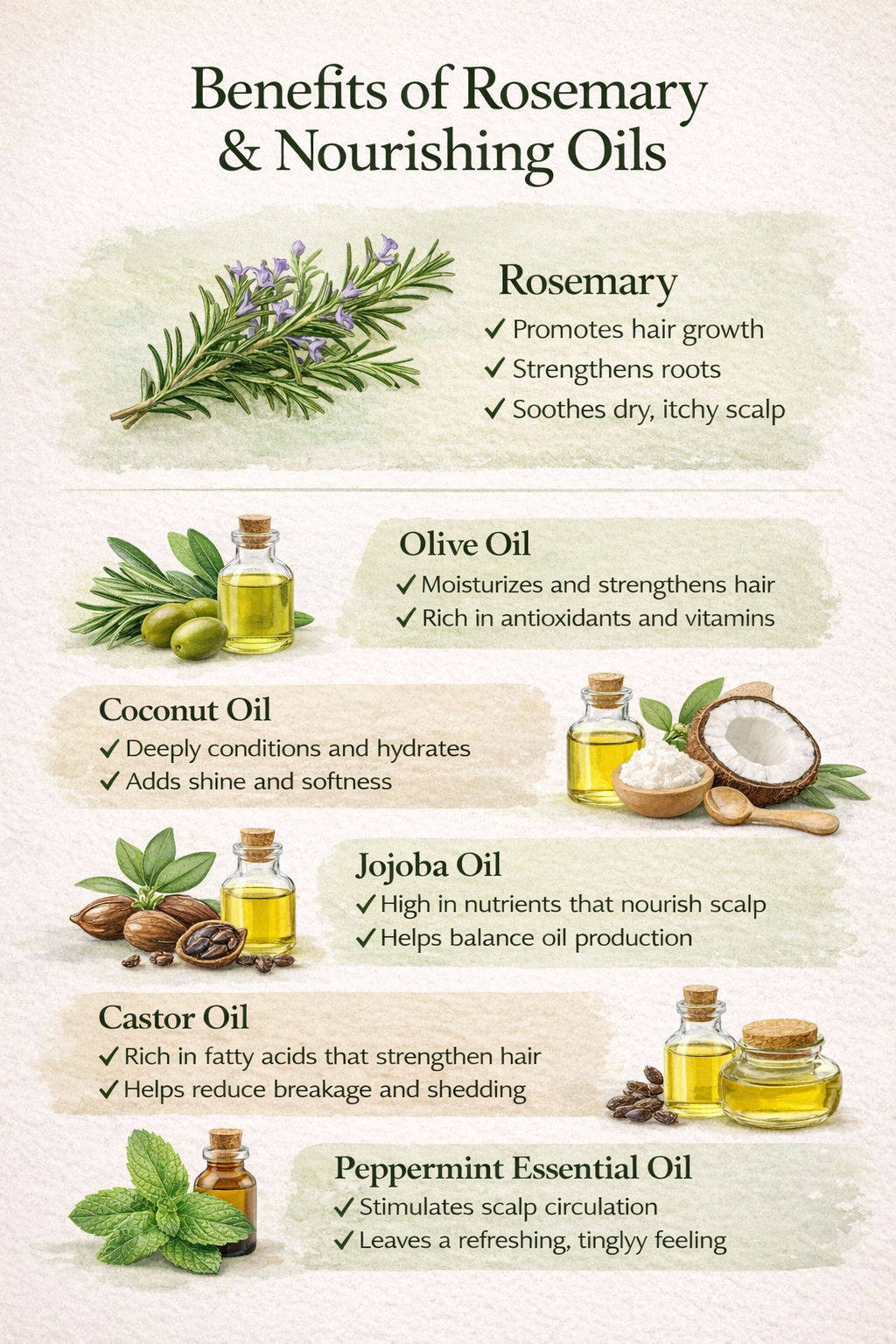 Rosemary Hair Growth Oil – Natural Scalp & Hair Nourishing Treatment, 4 oz | Kayrita