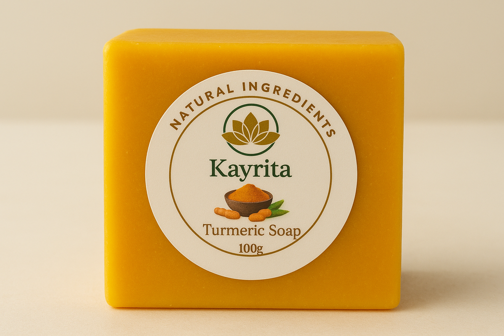 Kayrita Turmeric Soap – Brighten & Even Skin Tone Naturally, 100g