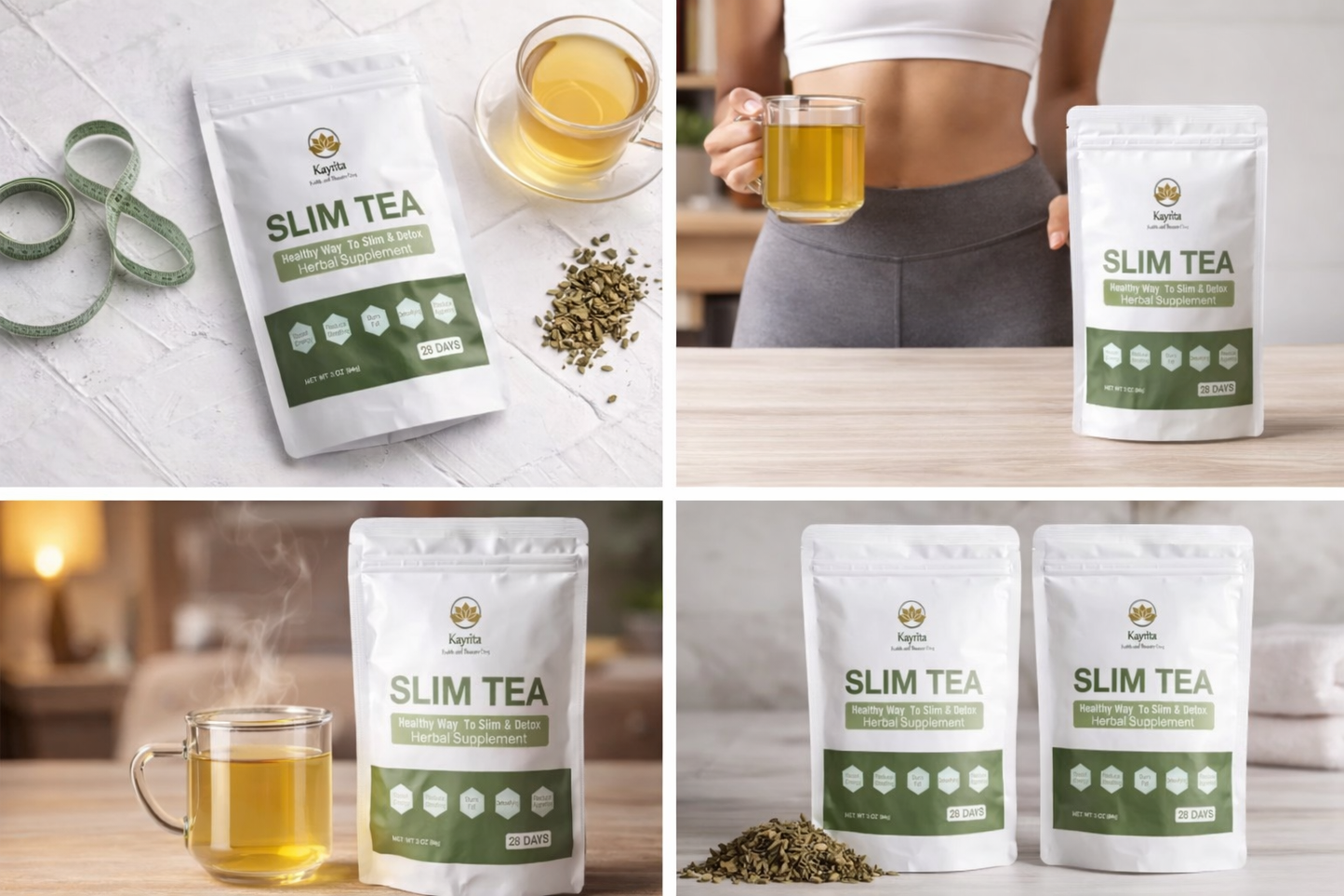 28 Days Slim Tea + Free “Eat Smart Without Starving” Guide & 7-Day Smoothie Recipes