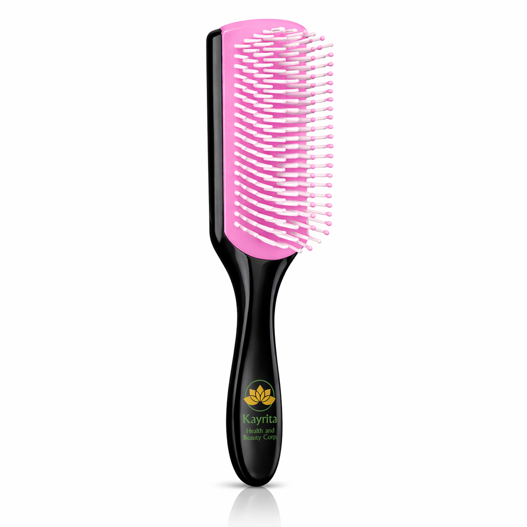 9 Row Styling Brush – Detangling & Shaping Hair Brush with Ergonomic Grip | Kayrita