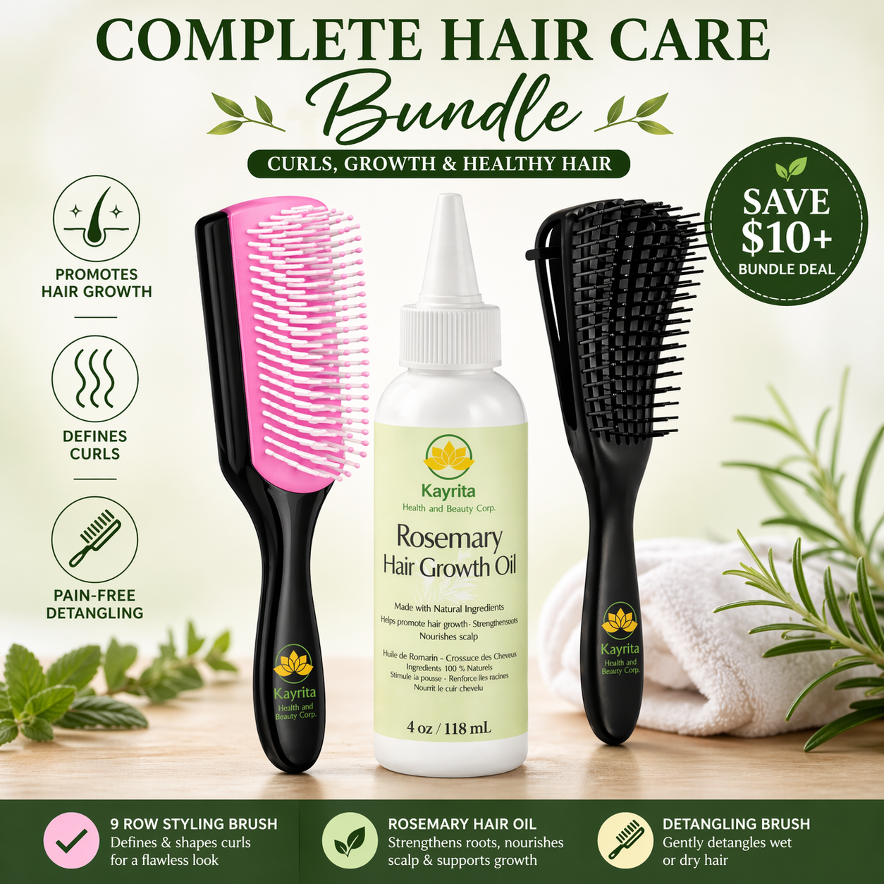 Complete Hair Care Bundle – Rosemary Hair 
