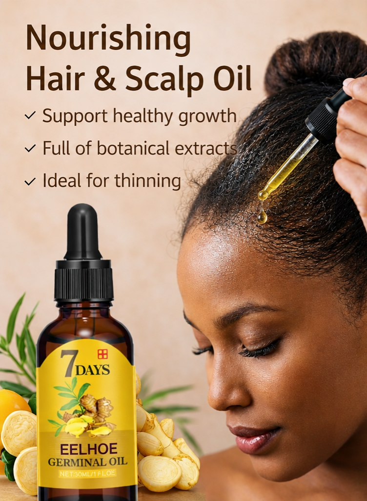 Hair Growth Oil for Thicker, Fuller-Looking Hair | Nourishing Scalp & Hair Oil