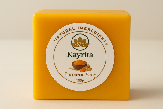 Kayrita Turmeric Soap – Brighten & Even Skin Tone Naturally, 100g