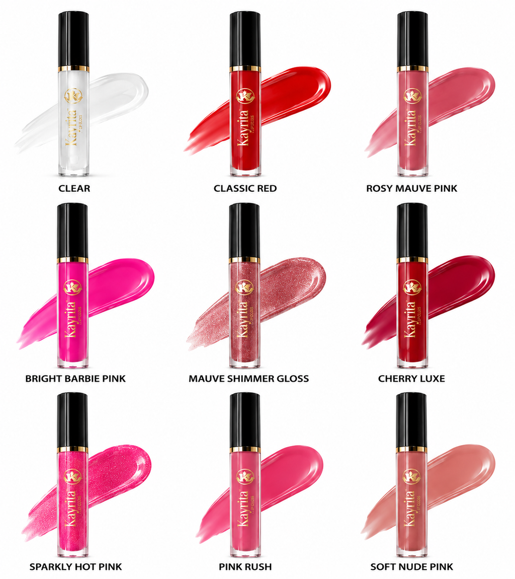 Kayrita High Shine Lip Gloss | Hydrating Non-Sticky Gloss
