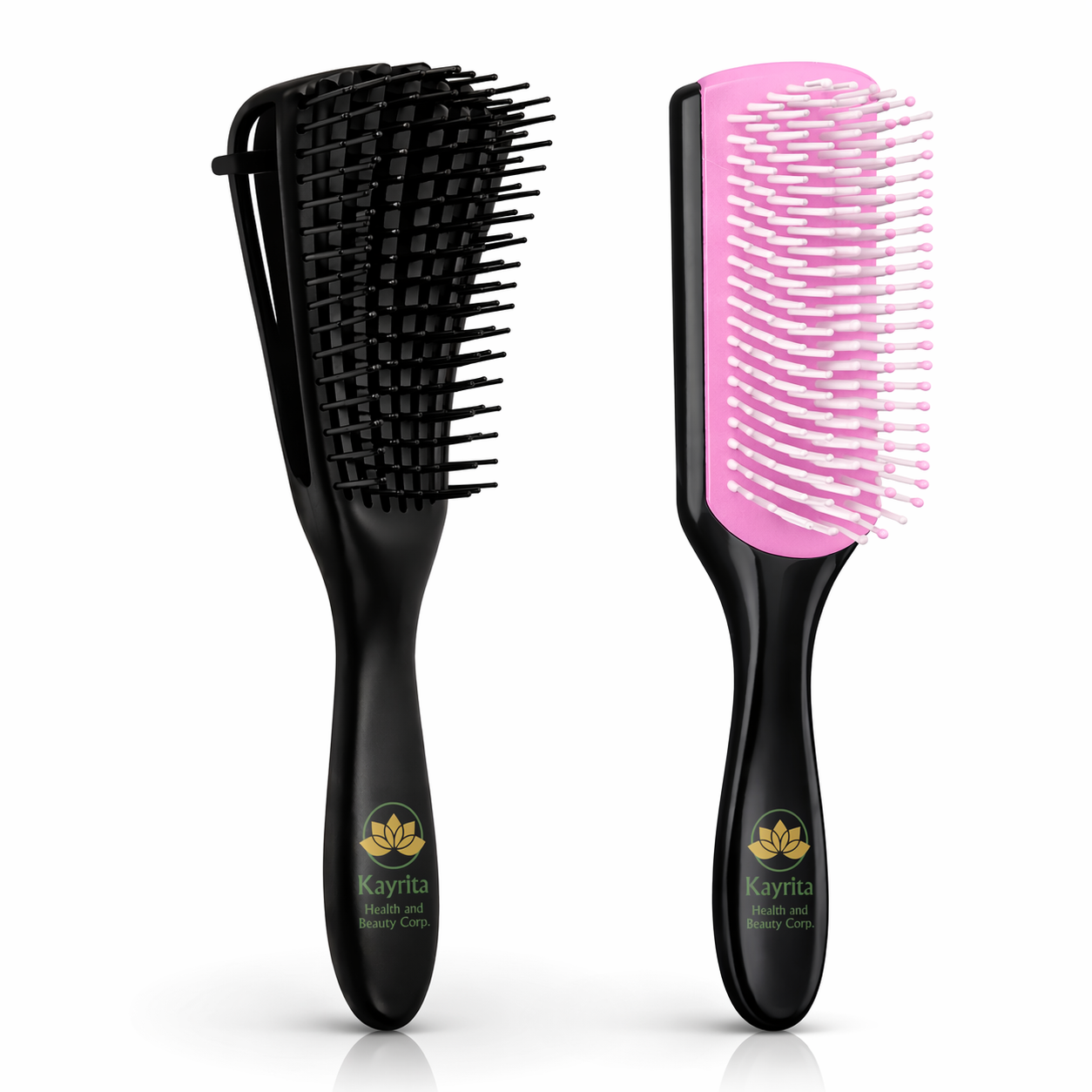 Hair Brush Set – 9 Row Styling Brush + Detangling 