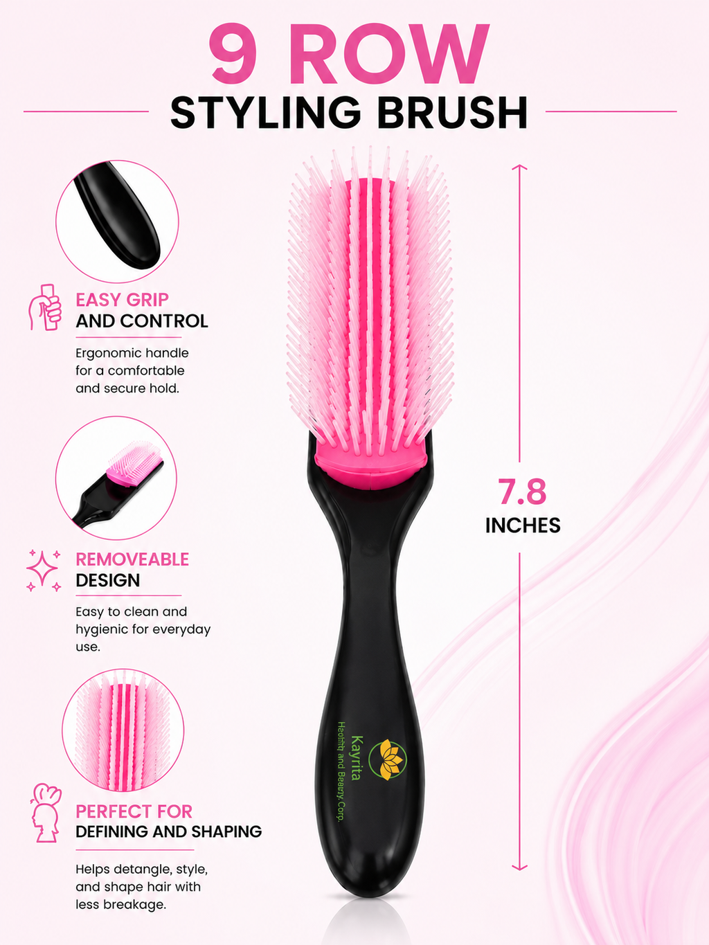 Complete Hair Care Bundle – Rosemary Hair Growth Oil & Detangling Brushes for Curls & Healthy Hair